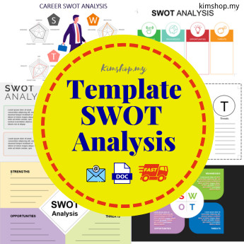 Jual [26 Sets] Template SWOT Analysis SWOT Matrix Business Strategy ...