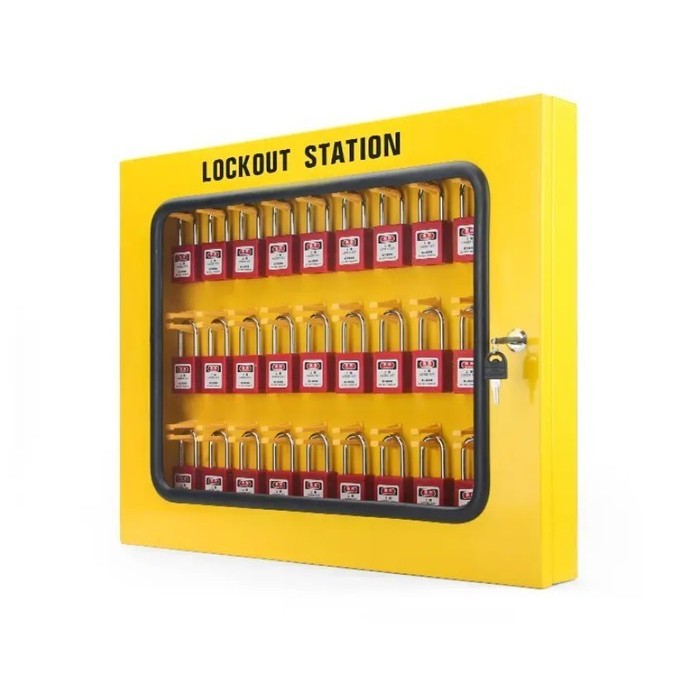 Jual LOTO Station Storage Up to 30 Padlock - Lock Out Tag Out Safety ...