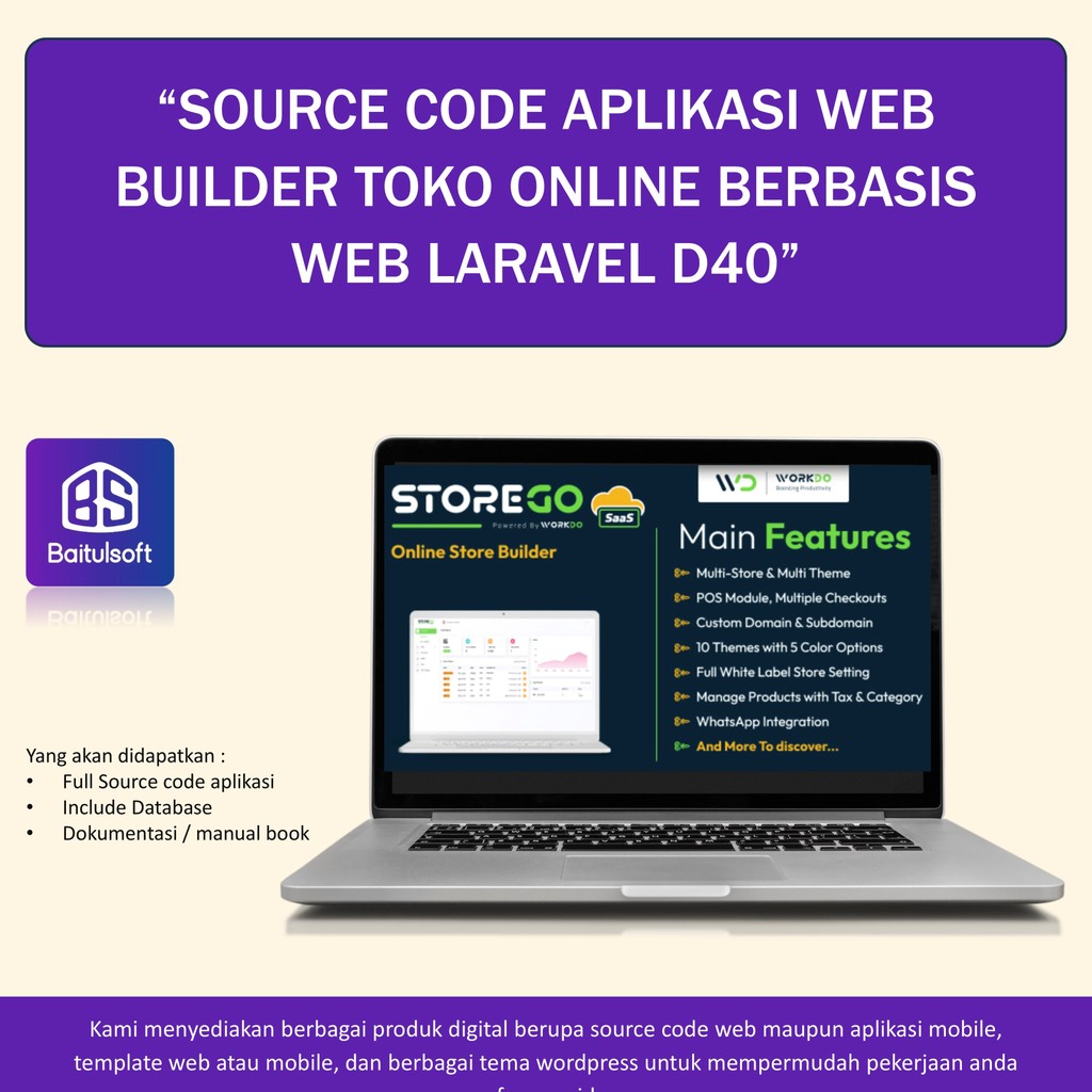 Jual SOURCE CODE APLIKASI WEB BUILDER TOKO ONLINE BERBASIS WEB LARAVEL ...