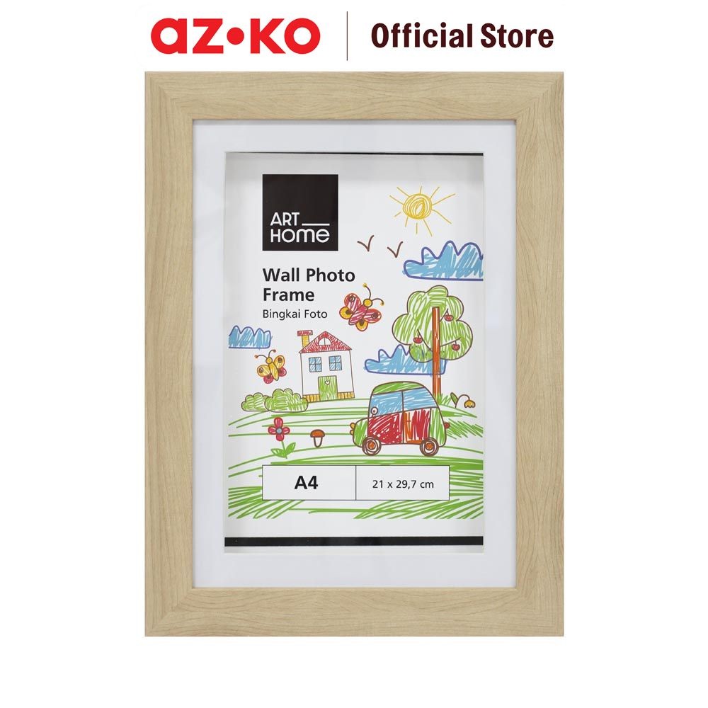 Jual AZKO Arthome A4 Bingkai Foto Dinding Pf3012 - Cokelat Natural ...
