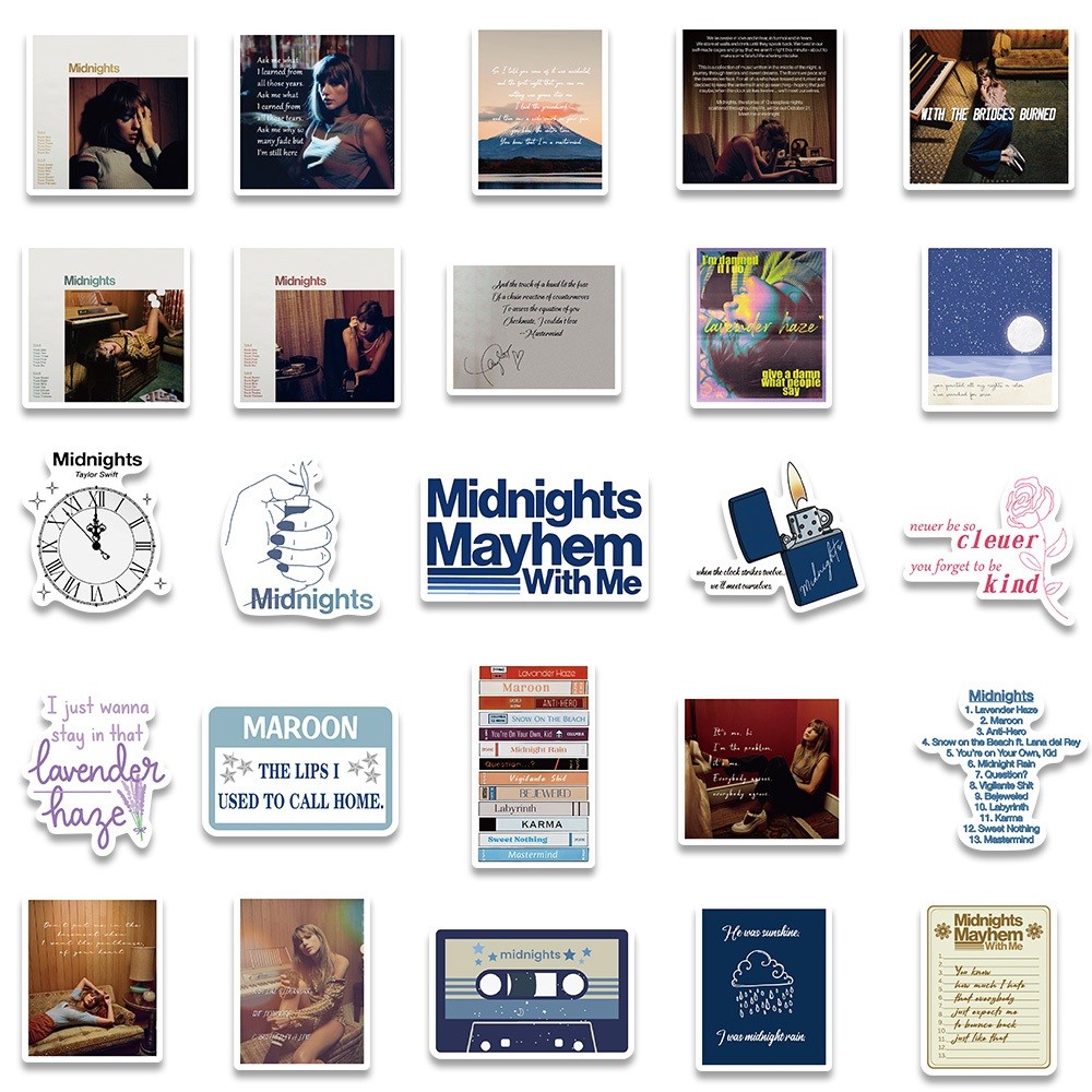 Jual Ins Gaya Stiker Aesthetic Pack Taylor Swift Album Terbaru Lirik ...