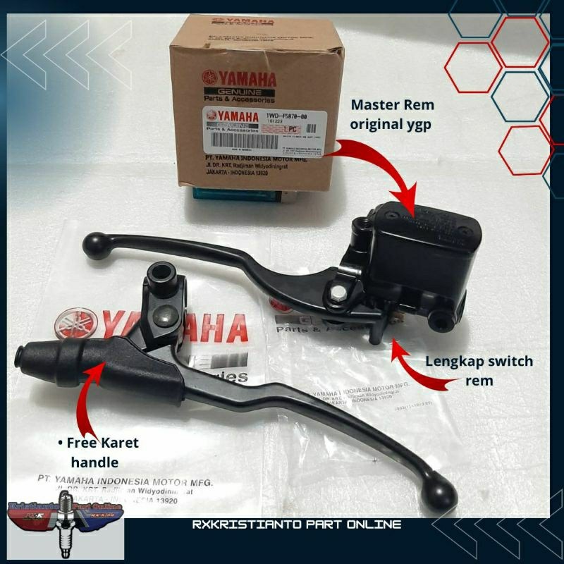 Jual 1 set master rem handle rem original dan handle handel kopling set ...