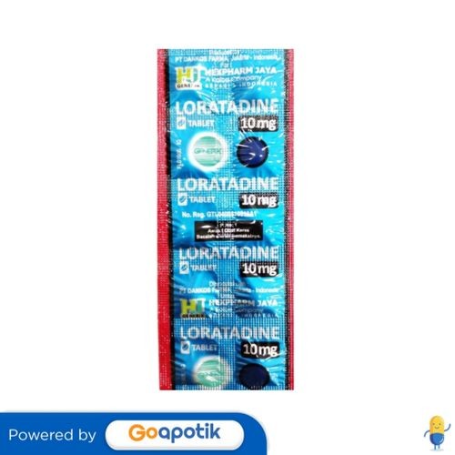Jual Loratadine Hexpharm Jaya 10 Mg Strip 10 Tablet | Shopee Indonesia