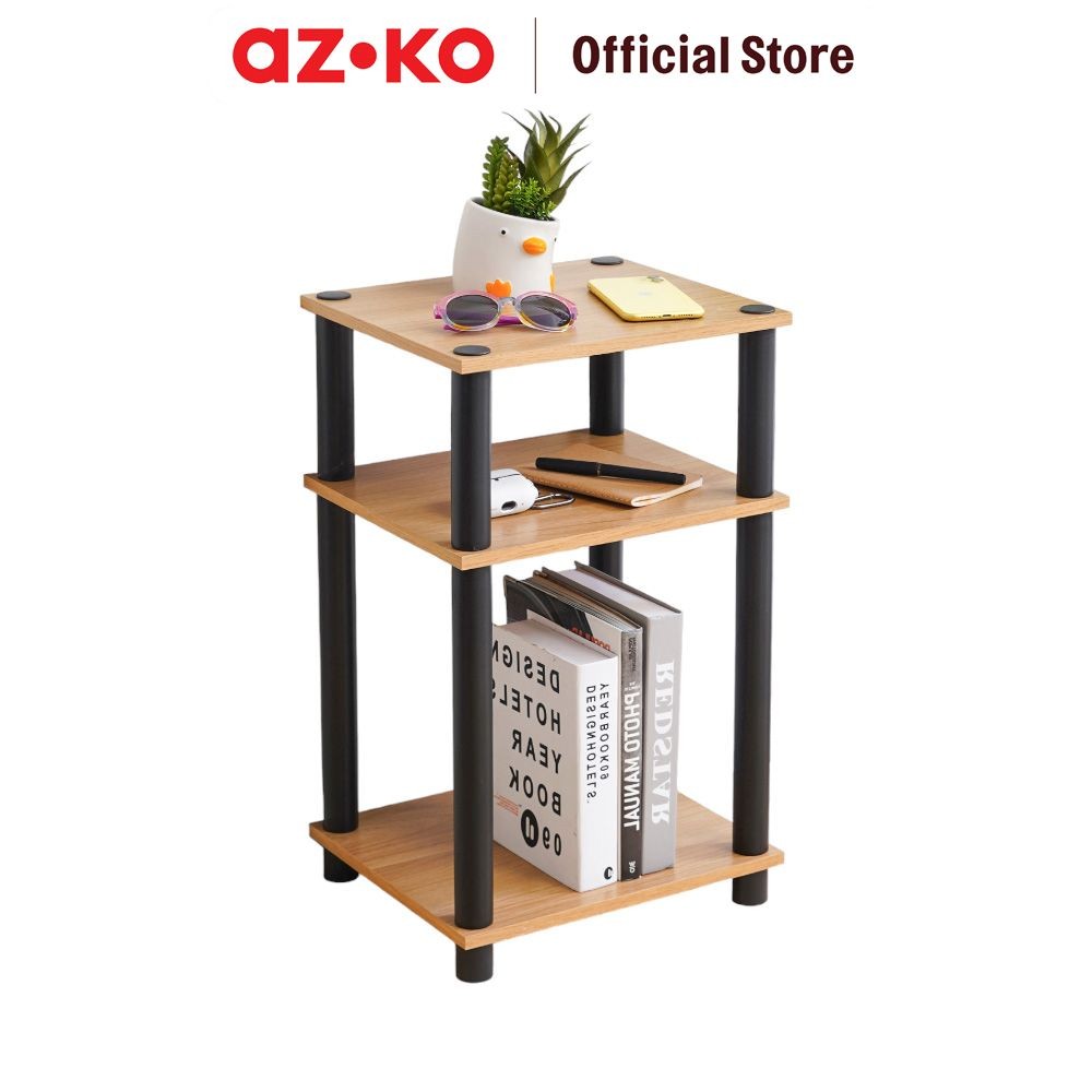 Jual AZKO Stora Rak Penyimpanan 3 Tingkat Kayu - Cokelat Storage Rack ...