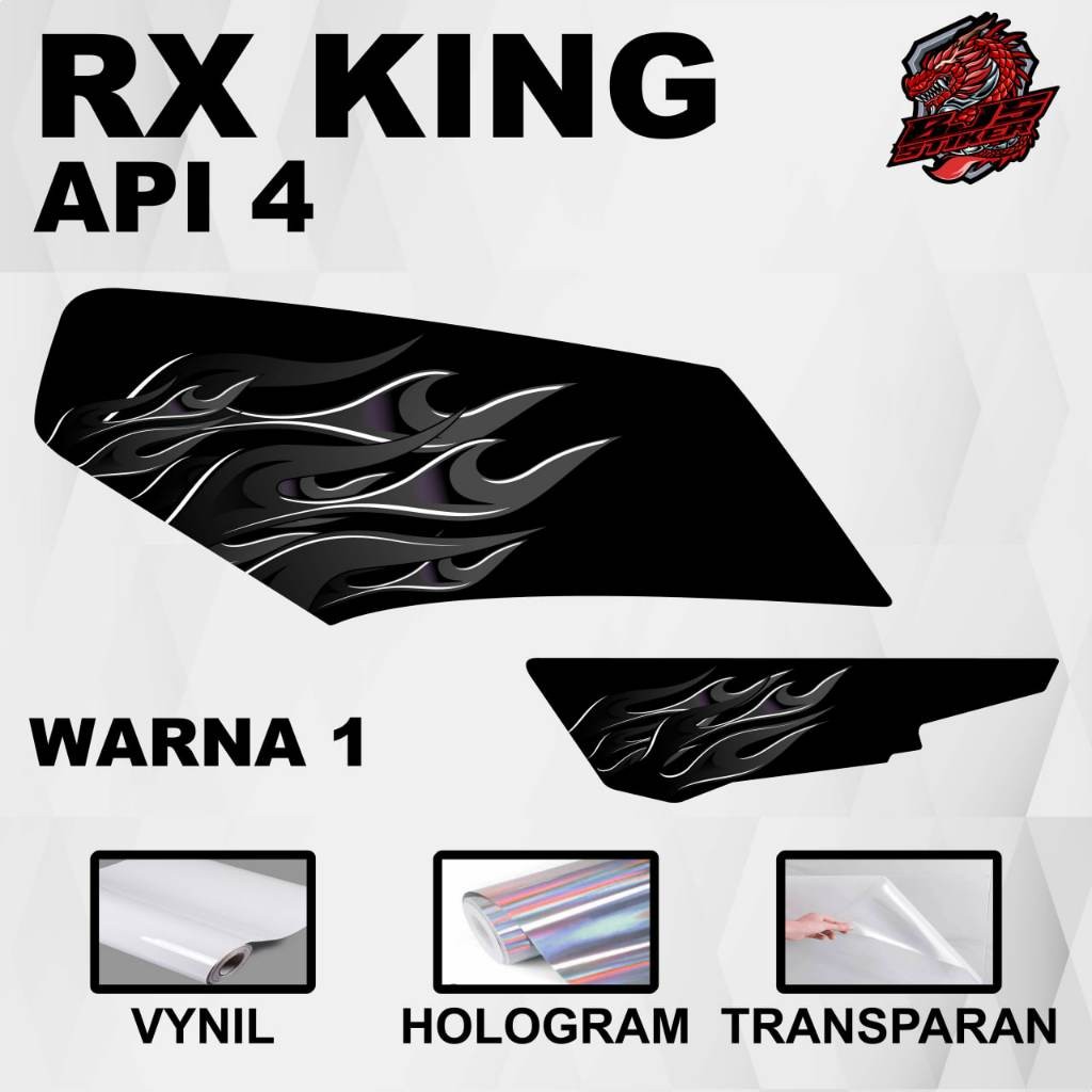 Jual sticker striping striping Yamaha RX KING API 4 ( SUDAH TERPOTONG ...