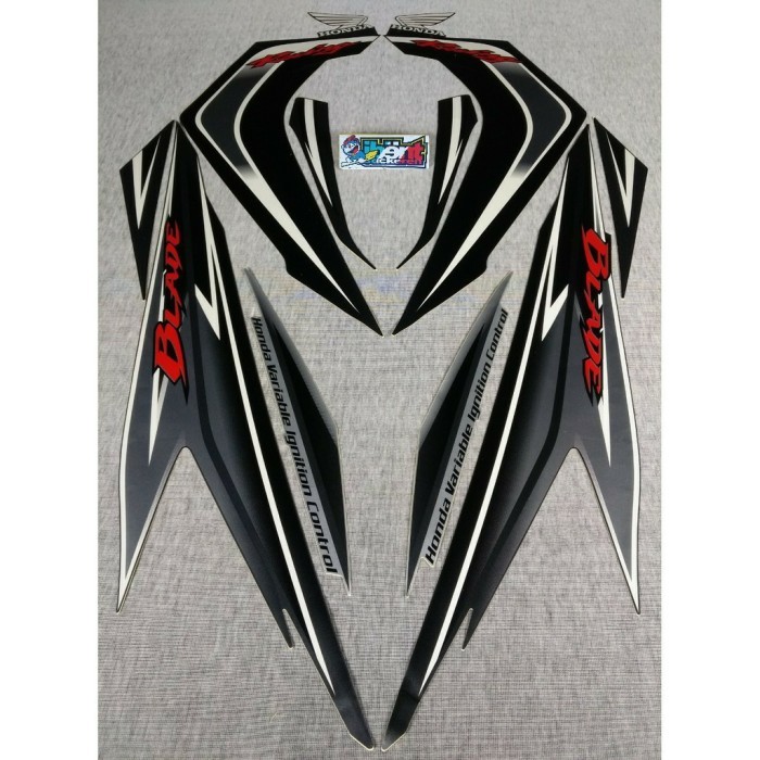 Jual STRIPING STANDAR HONDA BLADE HITAM 2011 2012 CW RACING POLET ...