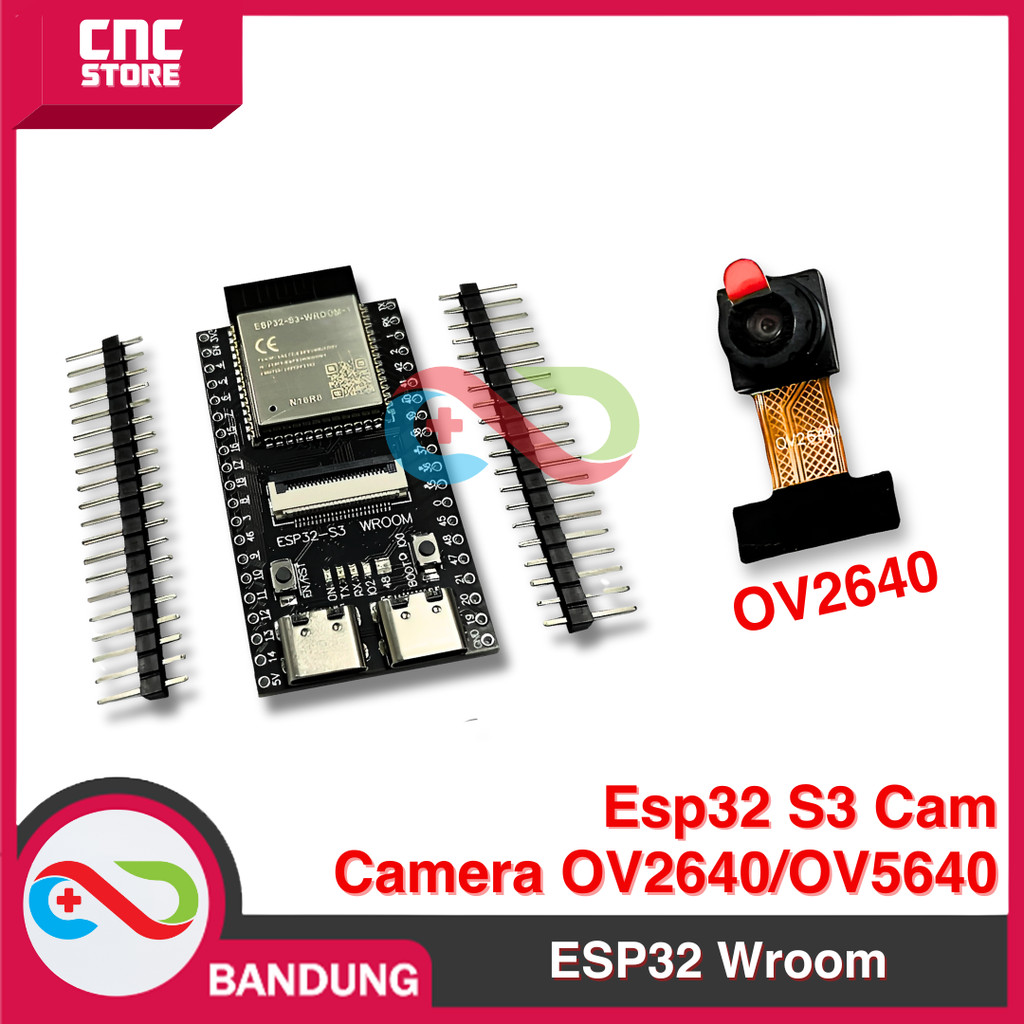 Jual Modul ESP32-S3 WROOM N16R8 CAM OV2640/OV5640 Camera Development ...