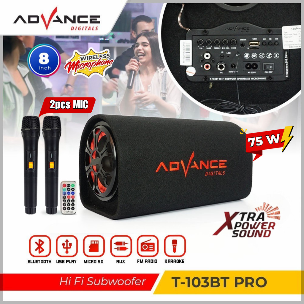 Jual Bisa Dikirim Hari Ini 2mic Advance Speaker Bluetooth Karaoke