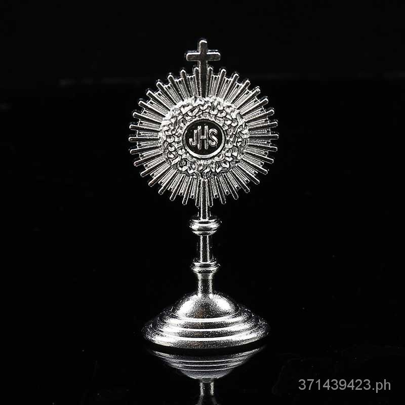 Ikon Dekoratif Baptistery Sacramento Emas Komuni Pertama Katolik 60mm*30mm, Souvenir Pembaptisan 2