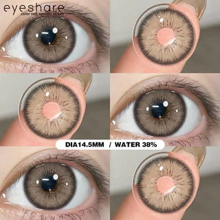Eyeshare Softlens Big Eyes 14.5mm ALPS Brown 1 Pasang Lensa Kontak Softlen Gray