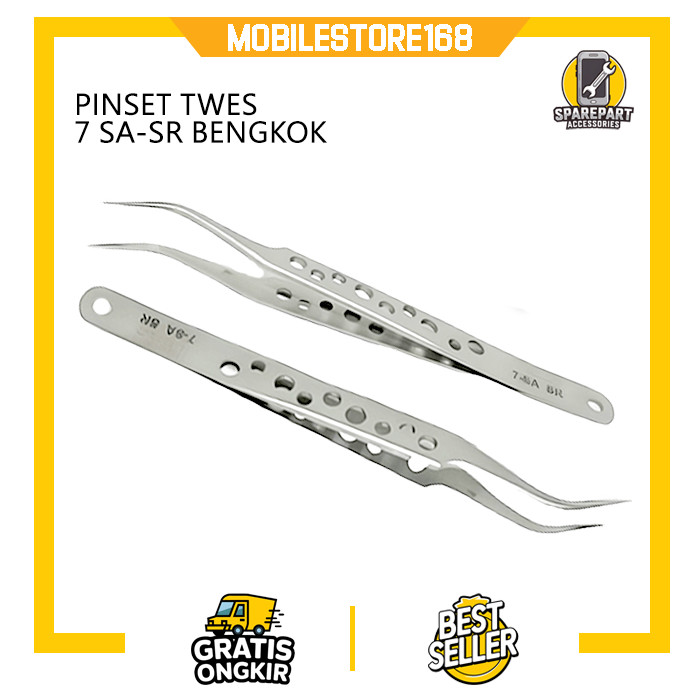 Jual PINSET STAINLESS 7 SA SR BENGKOK | Shopee Indonesia