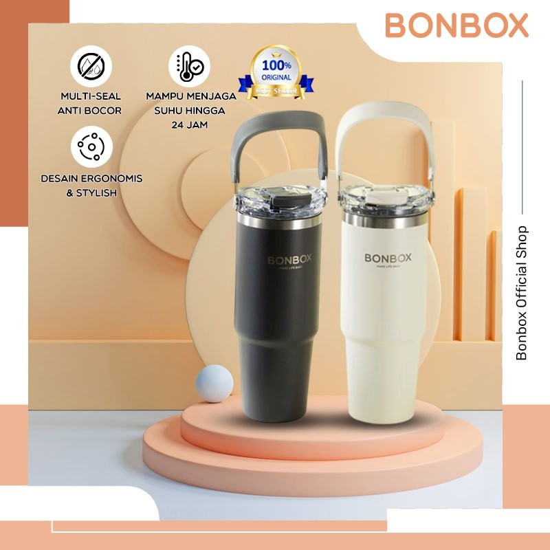 Jual BONBOX Tumbler Stainless Vacuum 900ml Portable Thermos Botol Minum ...
