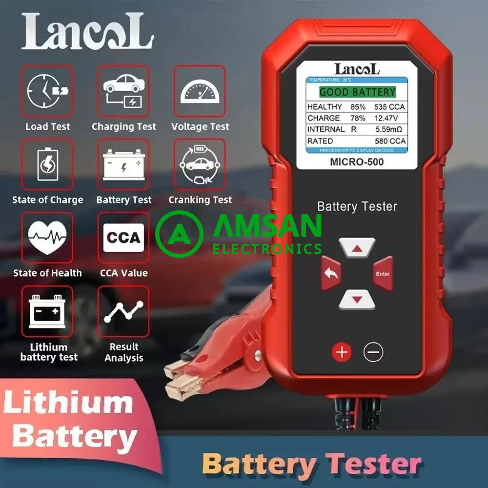 Jual Lancol Micro 500 12V Car Battery Tester 40-3000 CCA Lithium ...