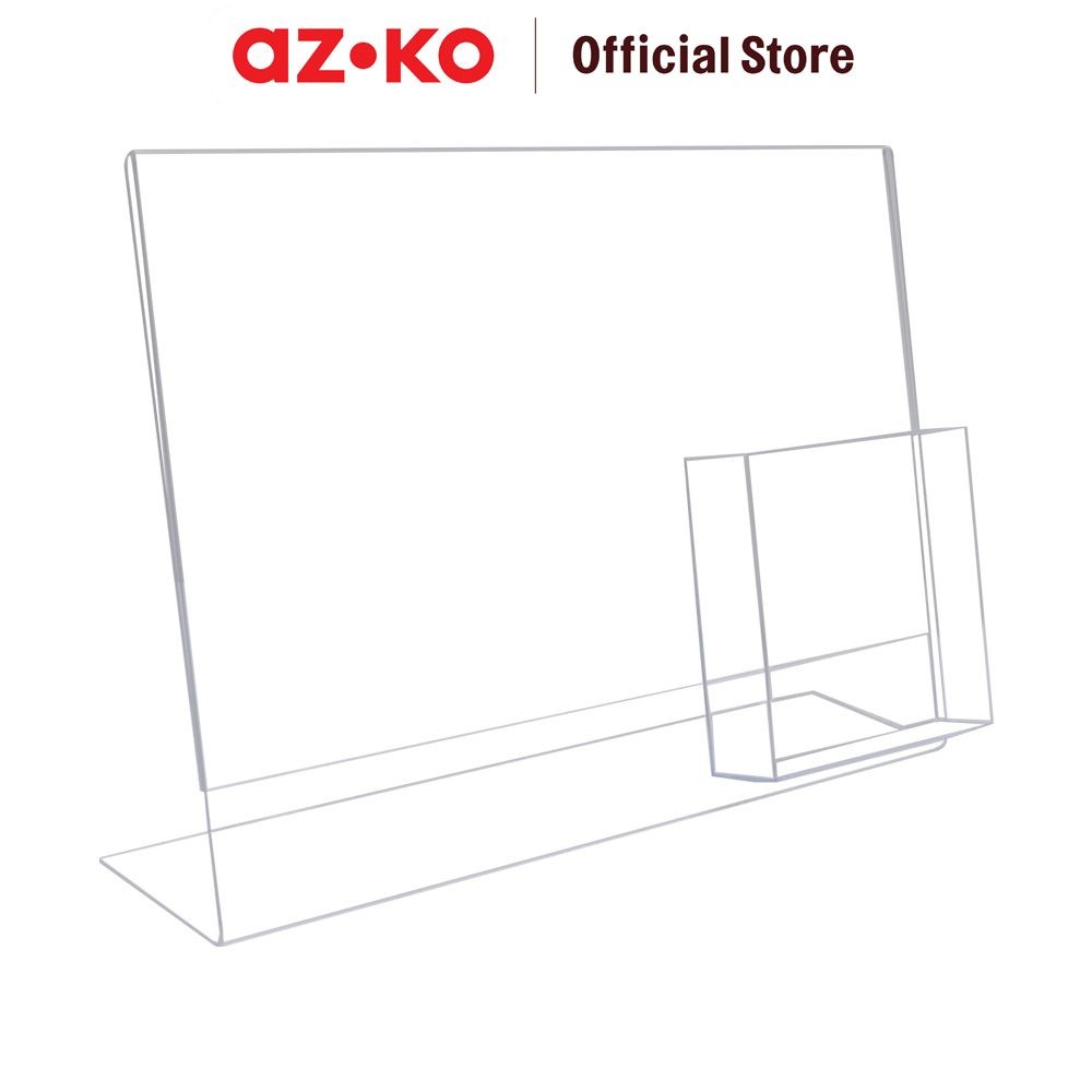 Jual AZKO Odi Sign Holder L Shape Landscape A4 Dengan Pocket 10 cm ...