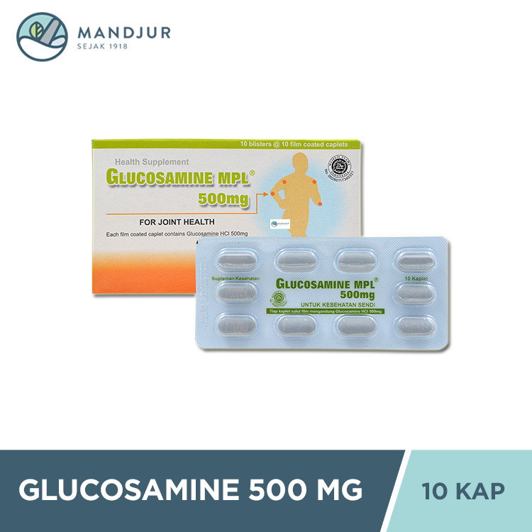 Glucosamine 500 mg 10 Kaplet - Suplemen Kesehatan Sendi