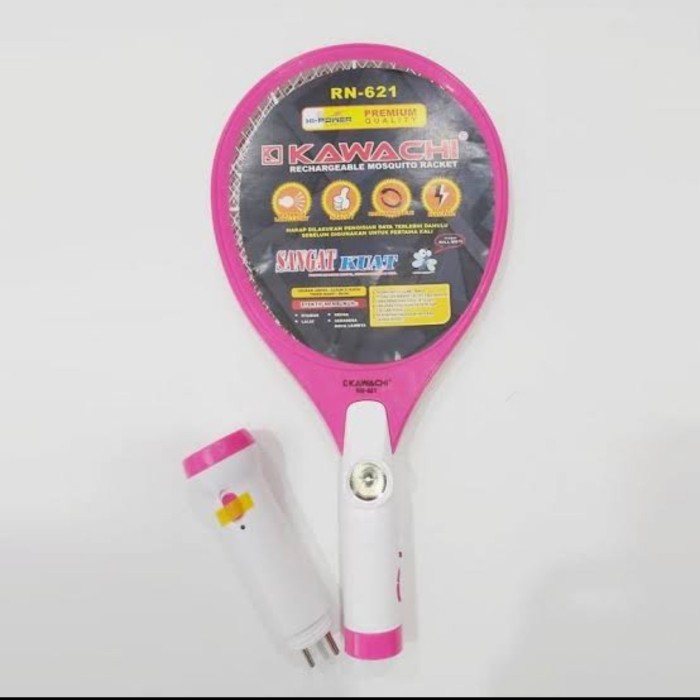 Jual Kawachi Raket Nyamuk Cas + Senter RN-621 / Rechargeable Mosquito ...
