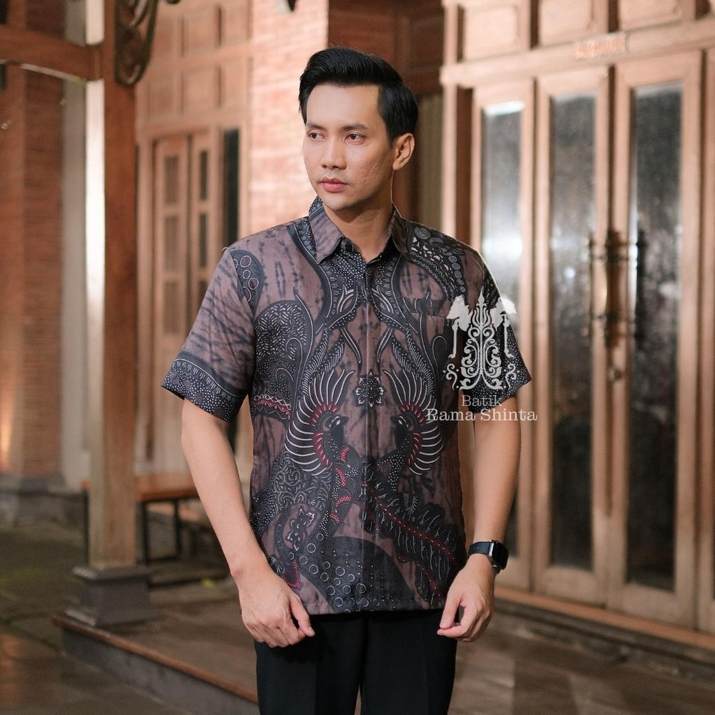 Jual Batik Rama Shinta Motif Arsa Kemeja Batik Lengan Pendek Batik ...