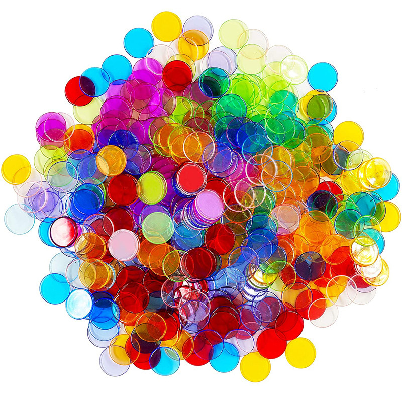 Jual Learning Resources Transparent Color Counting Chips Size 19MM ...