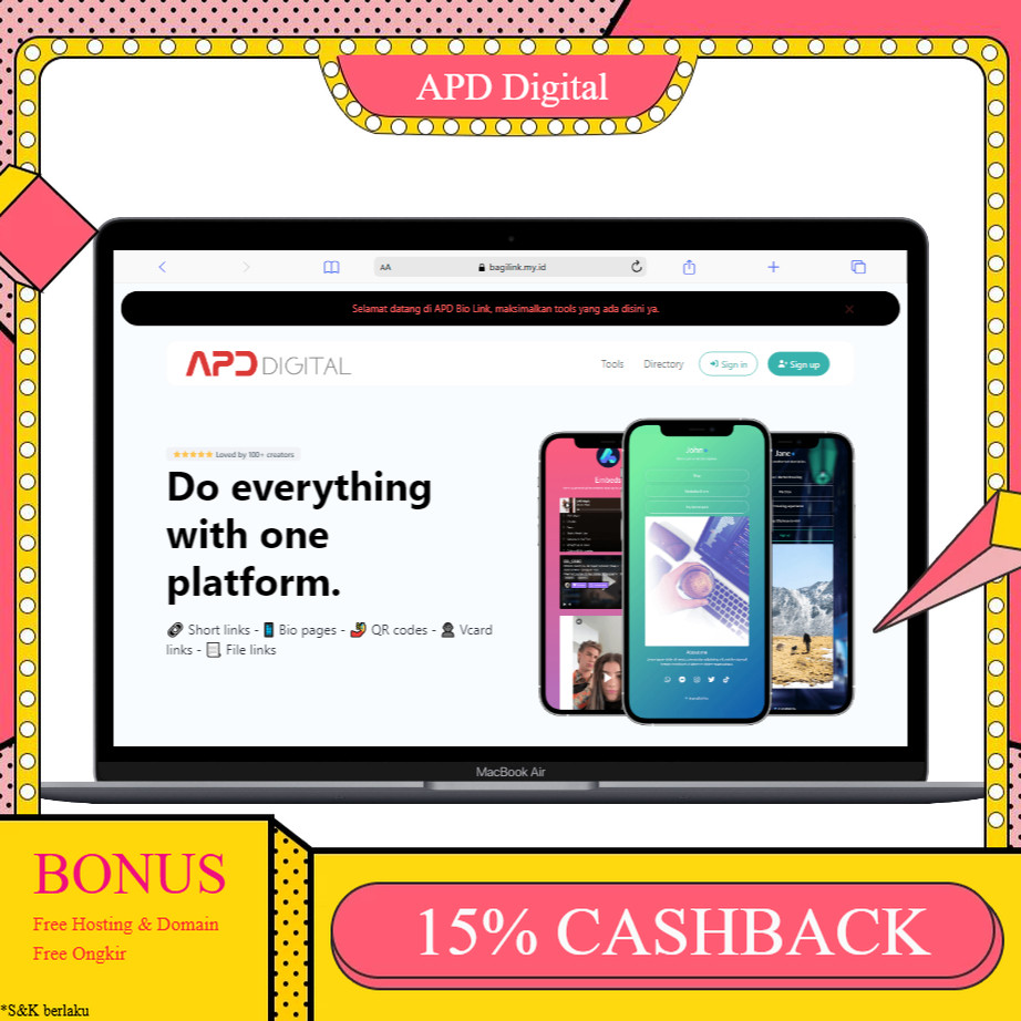 Jual Source Code Biolink Instagram Mirip Simplelink & LinkTree APD ...