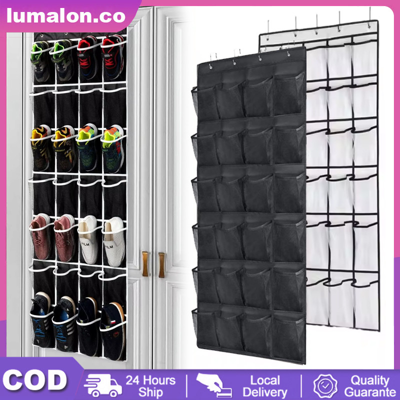 Jual COD 24 Grid Rak Organizer Sepatu Gantung Tahan Air Shoes Rack ...