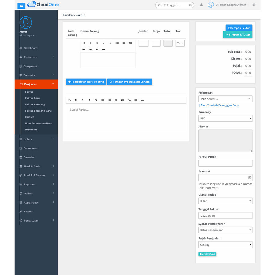 Jual Source Code Software Aplikasi Invoice Penagihan Accounting ...