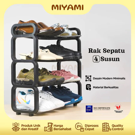 RAK SEPATU SANDAL 4 SUSUN