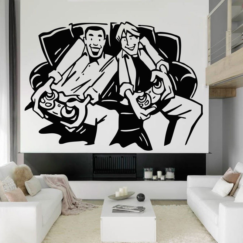 Jual Stiker Dinding Game Wall Stickers controller video game choose ...