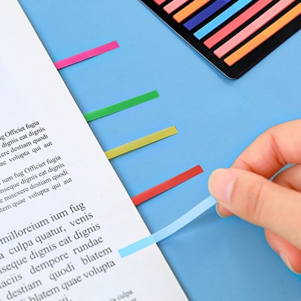 Jual TOPER Sticky Notes Strip Set Index Mark 15 List Warna Stick Note ...
