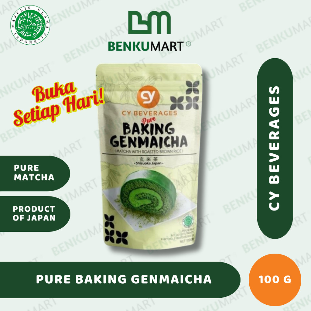 Jual CY Pure BAKING GENMAICHA (Matcha with Roasted Brown Rice) 100gr ...