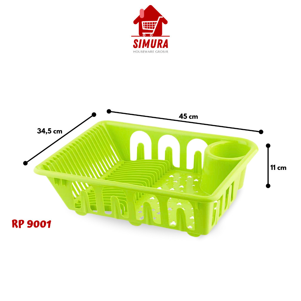 Jual SMR Rak Piring Plastik Serbaguna Besar 45 cm x 34,5 cm x 11 cm ...