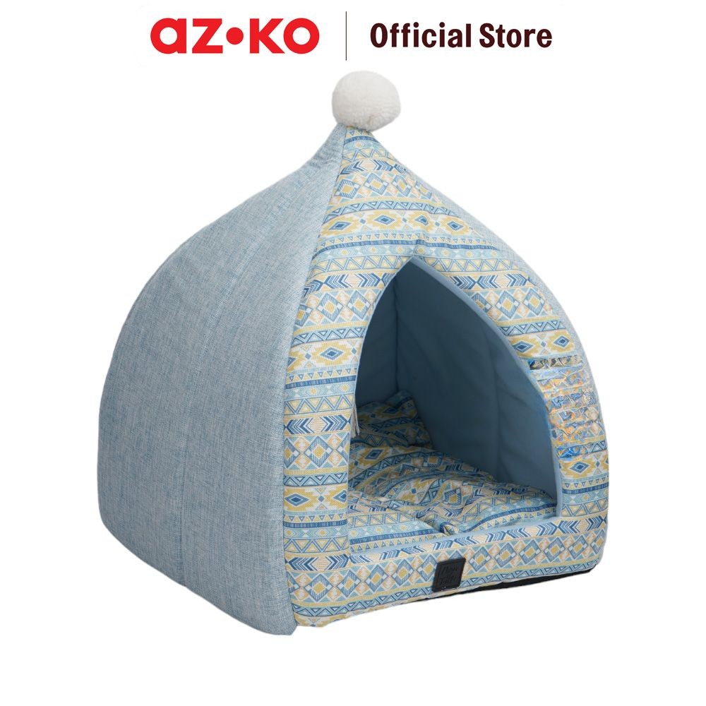 Jual AZKO Paws N Tail Cave Tempat Tidur Hewan Linen Pet Bed Kasur Hewan ...