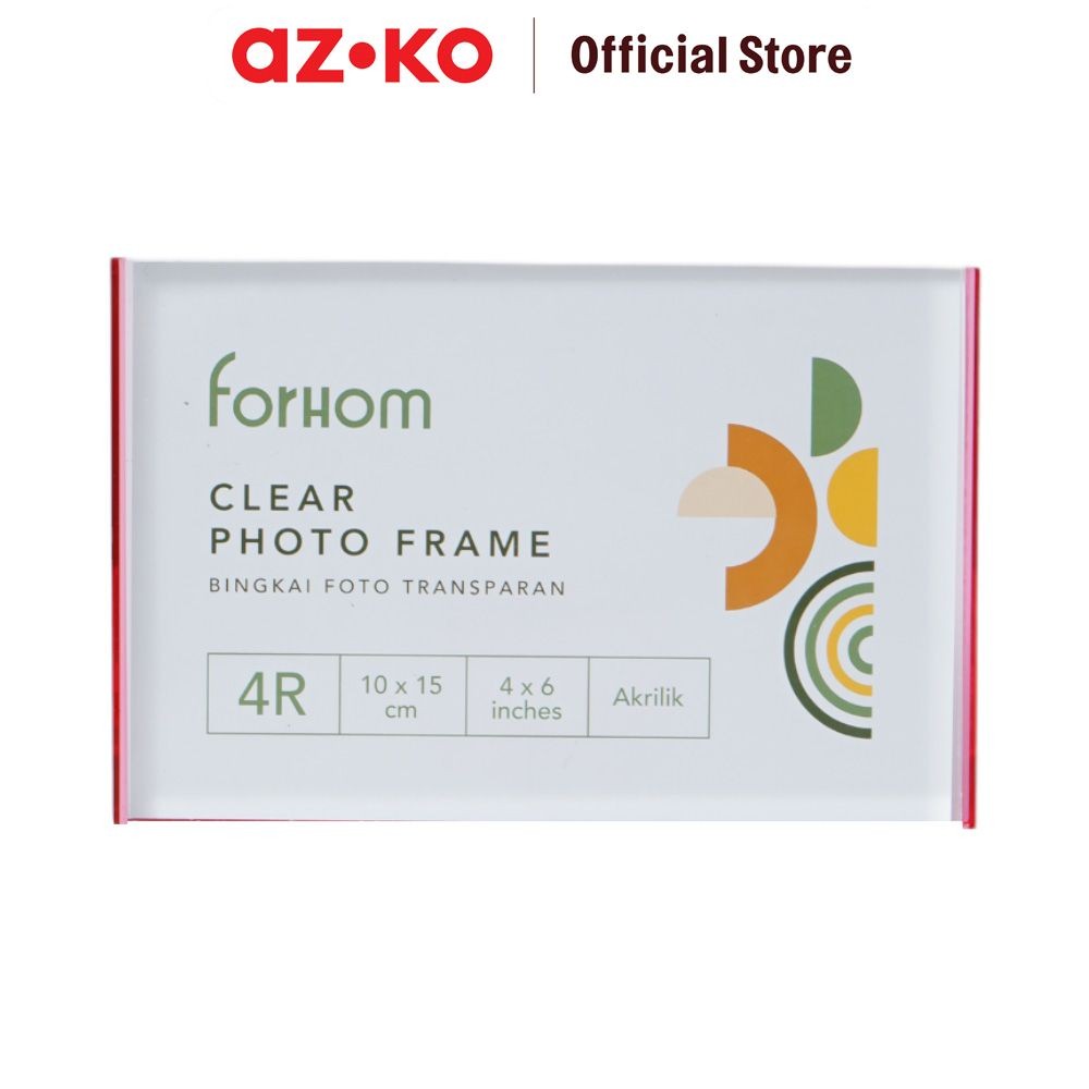 Jual AZKO Forhom 4r Bingkai Foto Meja Transparan Rhy23120604-3 - Pink ...