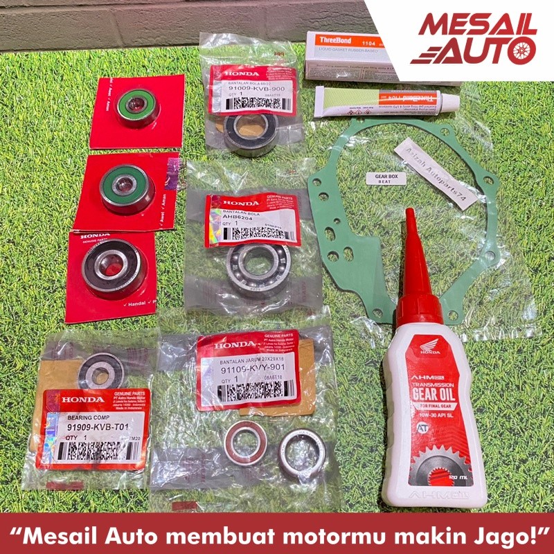 Jual Paket 10 pcs Bearing Rasio Gardan gearbox Honda Beat scoopy spacy ...