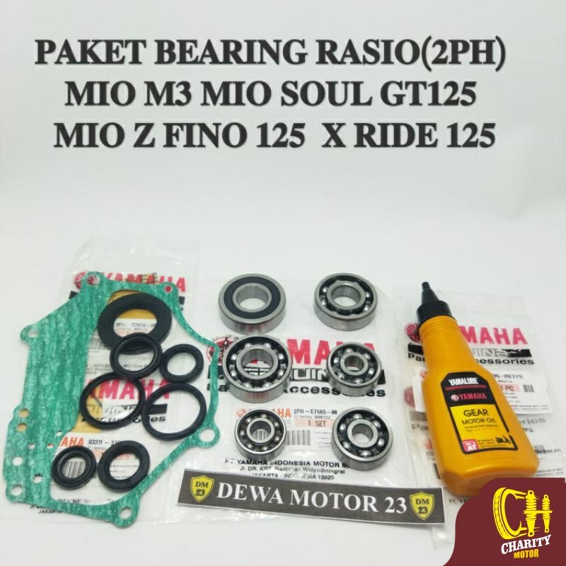 Jual BEARING RASIO SET 2PH + SEAL KOMPLIT + PAKING CVT + OLI YAMAHA MIO ...
