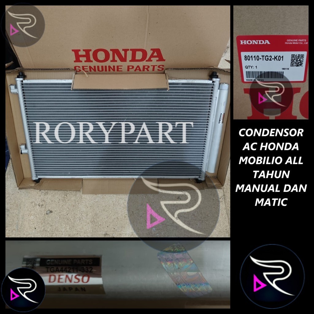 Jual CONDENSOR AC KONDENSOR AC HONDA MOBILIO MANUAL DAN MATIC ORIGINAL ...