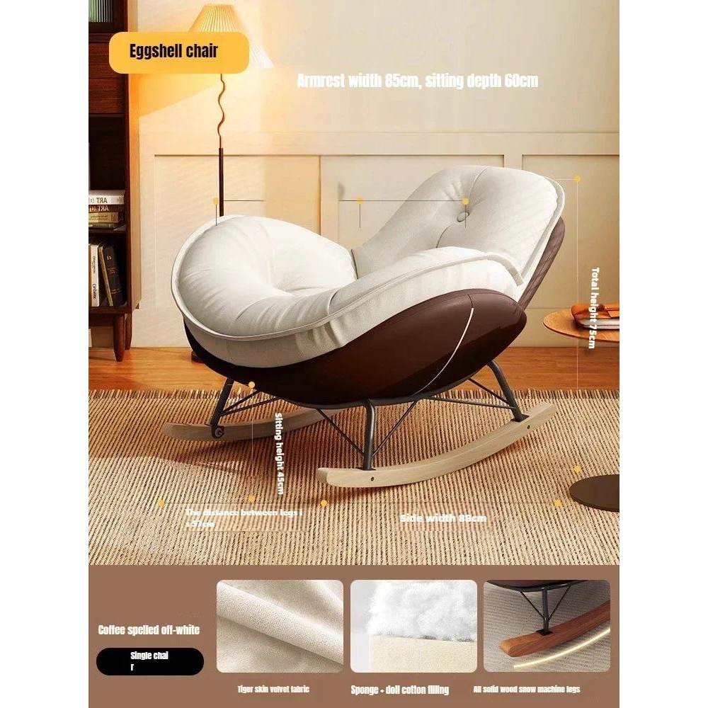 Lazy Sofa Rocking air Reclining Sleepable Bedroom Single Recliner Home  Balcony Leisure air Tatami Seat Floor air