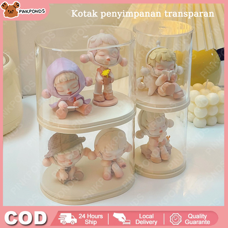 Jual Kotak Penyimpanan Desktop Penumpukan Tahan Debu Transparan ...