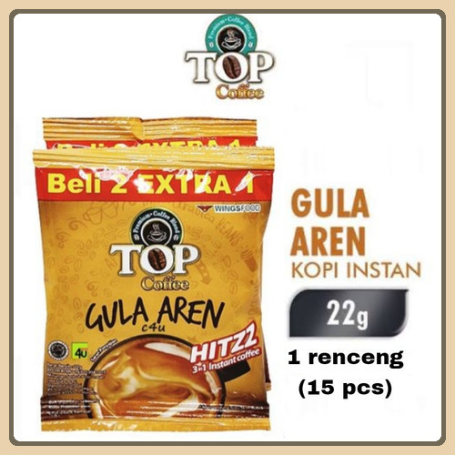 Jual kopi Top gula aren renceng isi 15 sachet 22 grm Monazala | Shopee ...