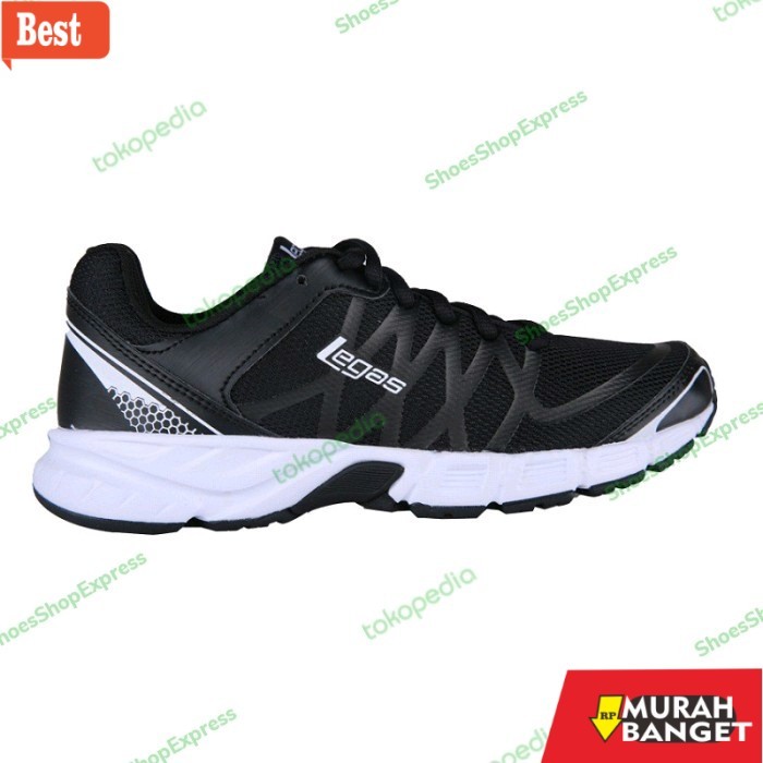 Jual sepatu lari lokal terbaik 2025 Sepatu League Legas Hitam Pria Evo
