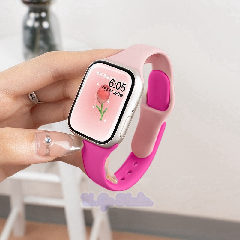 Jual iWatch for Women Colorful Silicone Strap 2-Pack