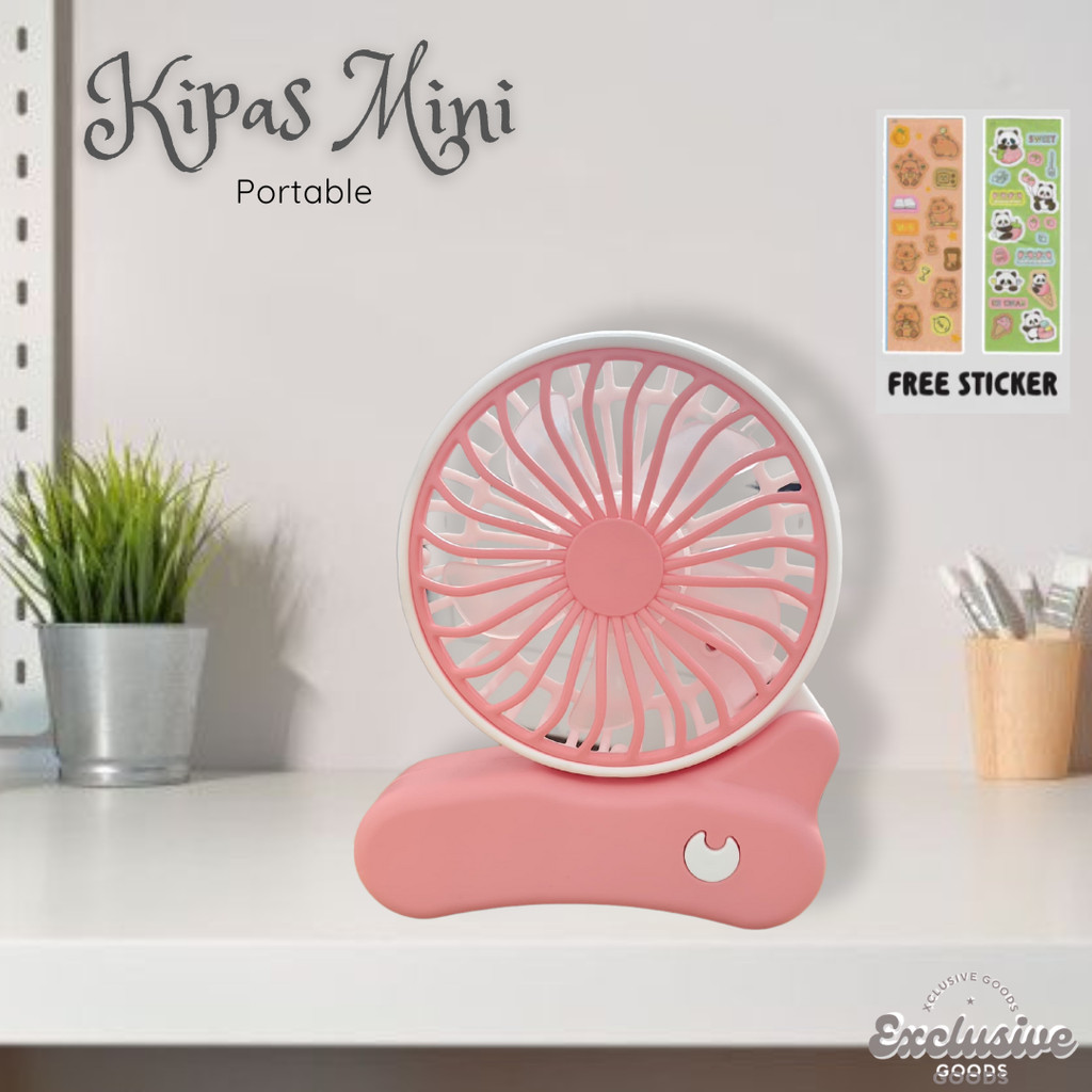 [XGoods] Kipas Angin Mini Portable Kipas Lipat Rechargeable / Folding Handheld Fan