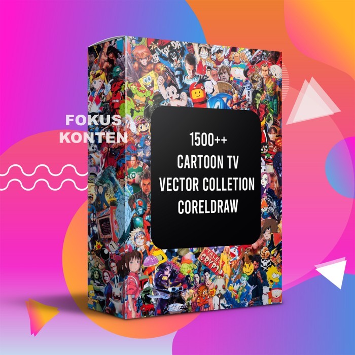Jual 1500 Cartoon TV Vector Colletion Coreldraw - Digital Konten ...