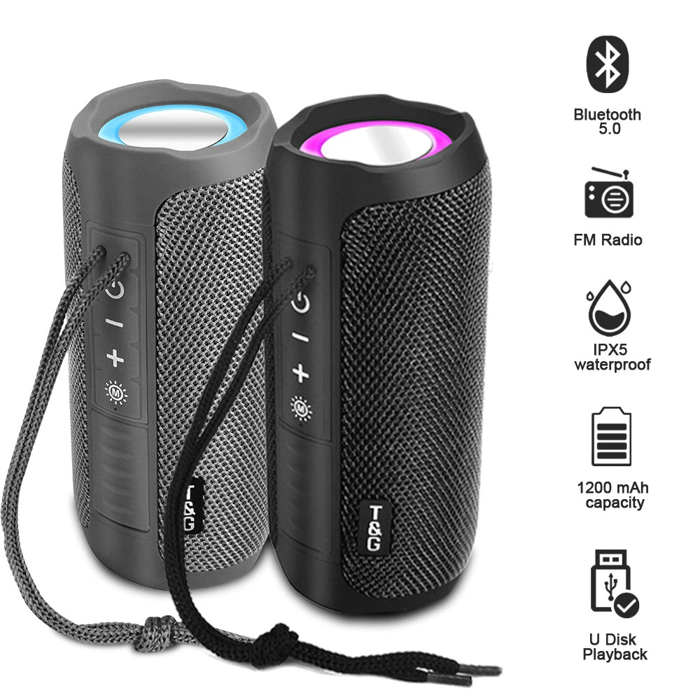 Jual Portable Wireless Bluetooth Speaker Radio FM AUX PC TV Sound Music ...
