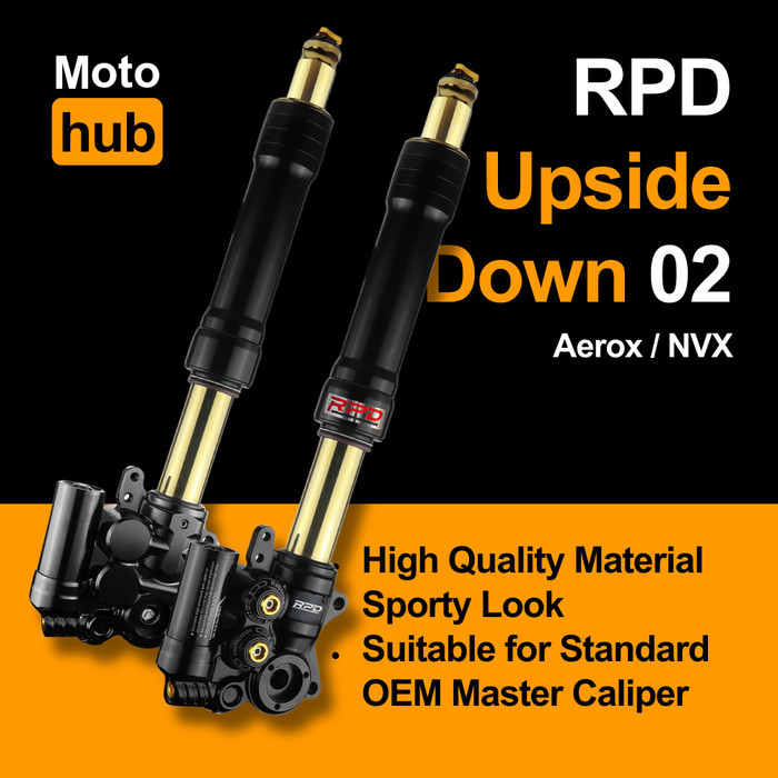 Jual USD UPSIDE DOWN NMAX RPD AXIAL 02 / SHOCK DEPAN AEROX / NVX - GOLD ...