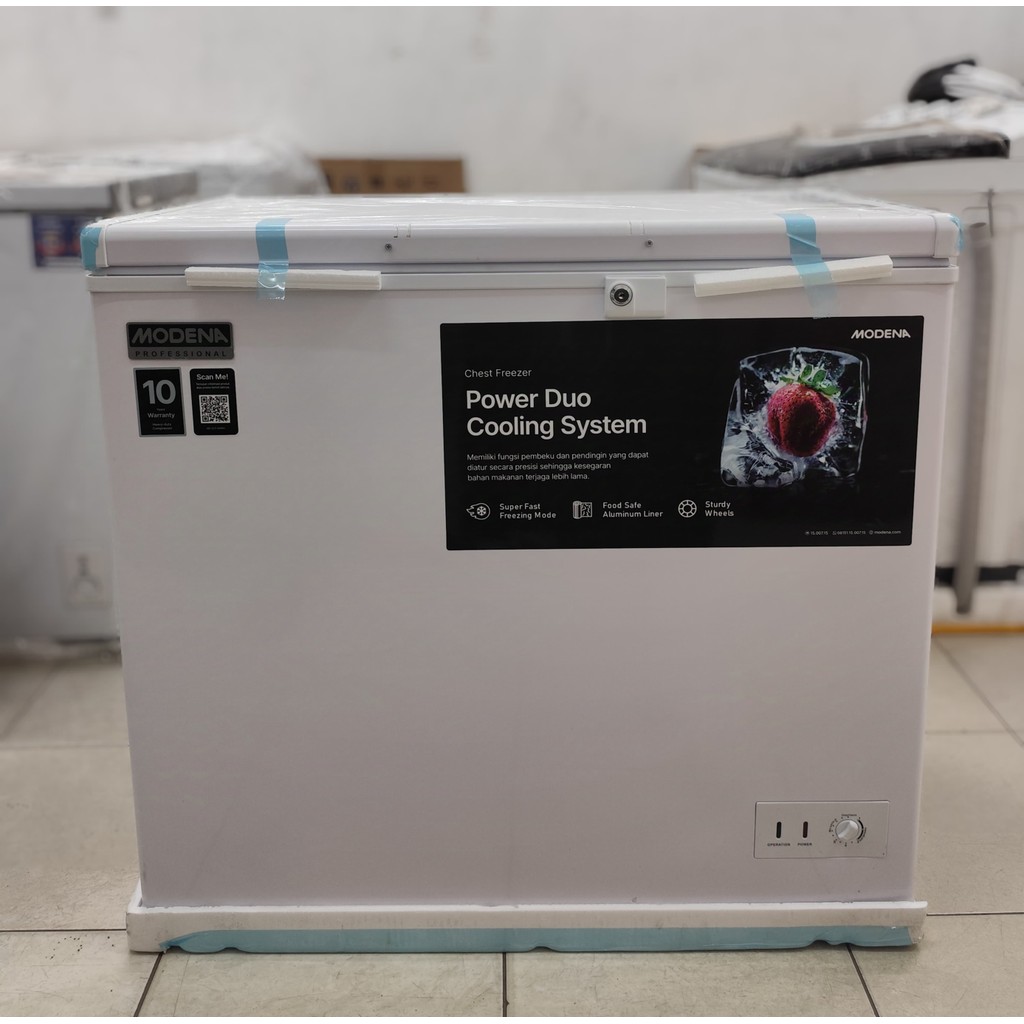 Jual BOX FREEZER MODENA 210 LITER MD-0211MAWH Garansi Resmi 10 Tahun ...