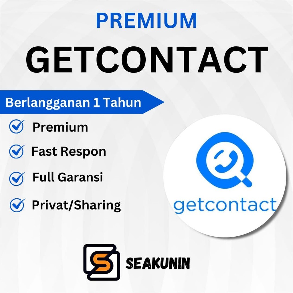 Jual Akun Getcontact Premium 1 Tahun Garansi Full Bisa Perpanjang