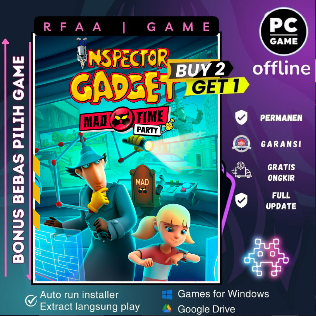 Jual INSPECTOR GADGET MAD TIME PARTY | GAME PC - LAPTOP - DL | Shopee ...