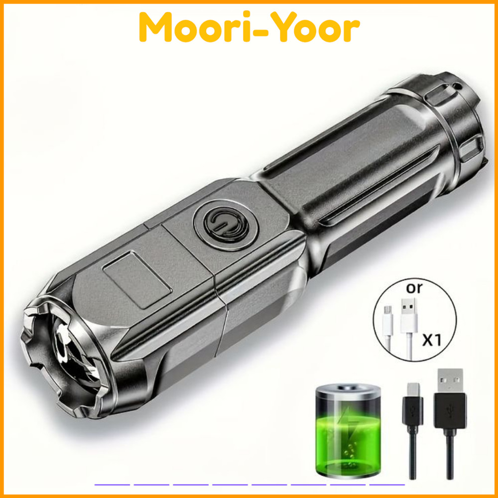 Jual Senter LED zoom 4 mode senter LED mini senter cas LED 36W | Shopee ...