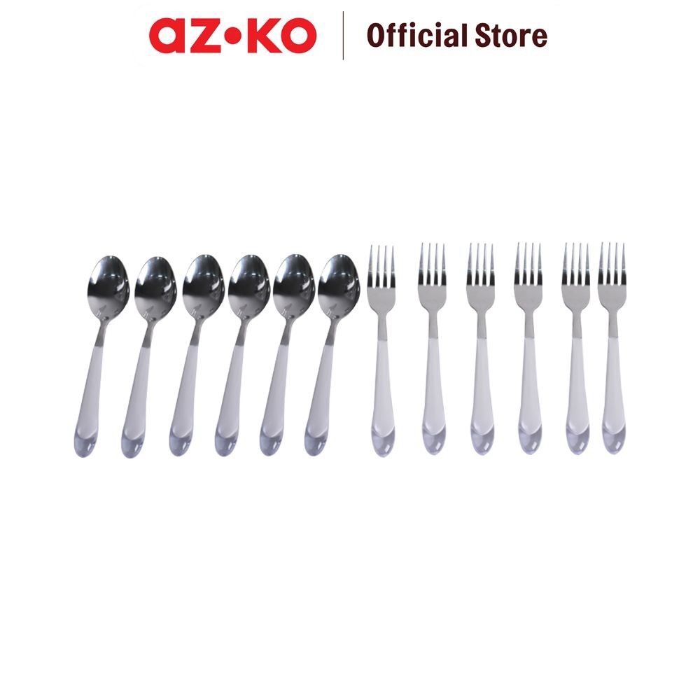 Jual AZKO Delicia Set 12 Pcs Alat Makan Set Makan Spoon Fork Peralatan ...