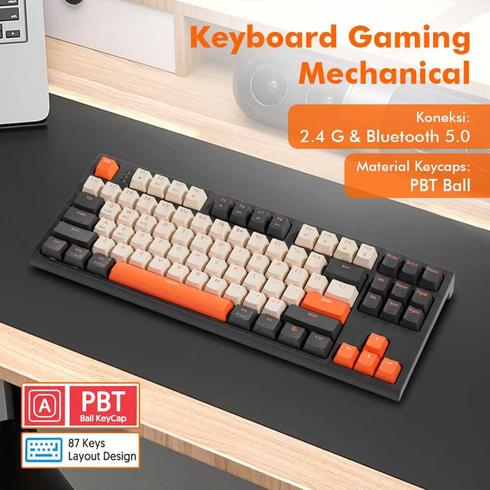 FREEWOLF T96 Wireless Gaming Keyboard And Mouse Combo – Dual-Mode RGB, 4000 DPI, 96-Key With Smart Display